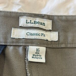 L.L. Bean Classic Fit Khaki Pants